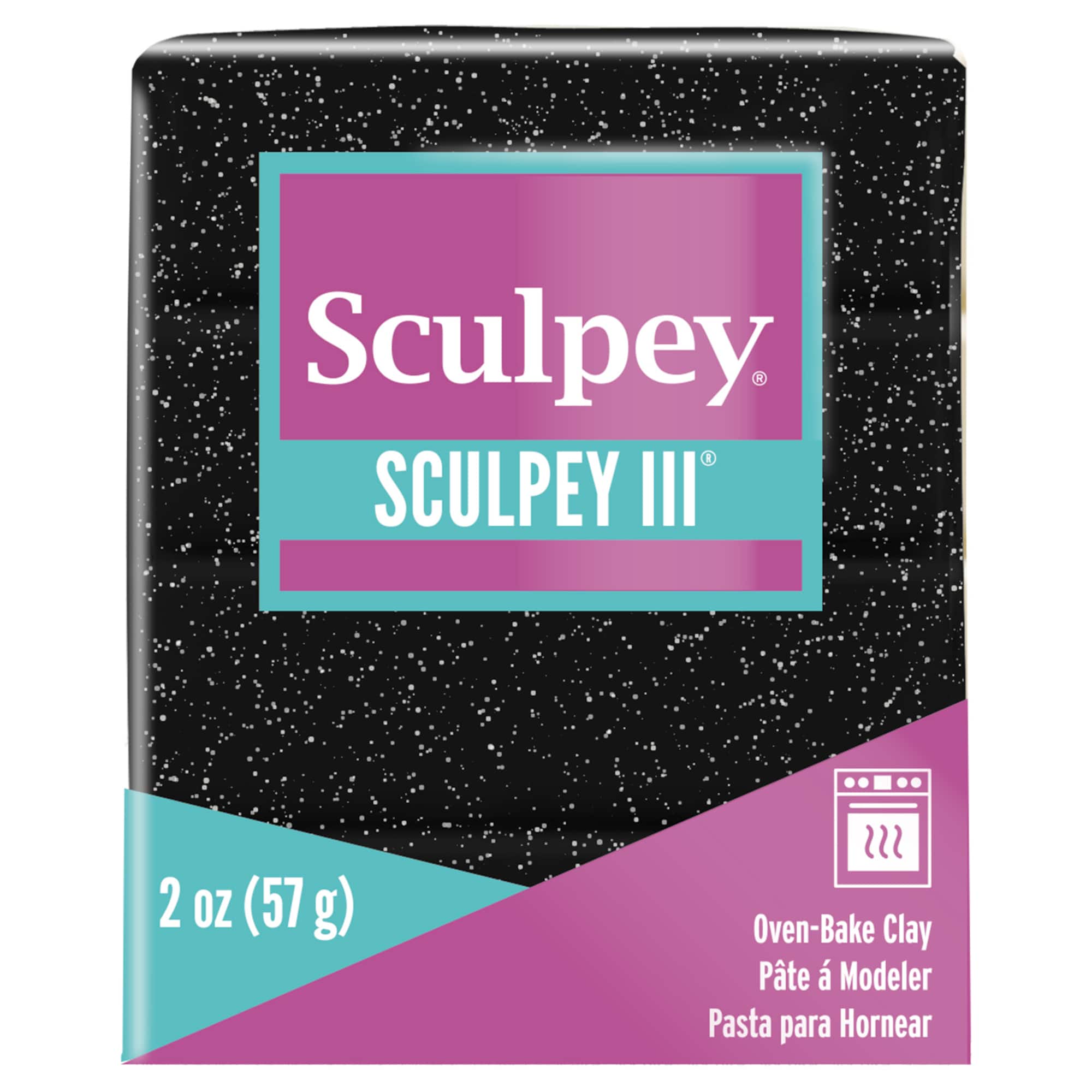 2oz. Sculpey III® Glitter Oven-Bake Clay